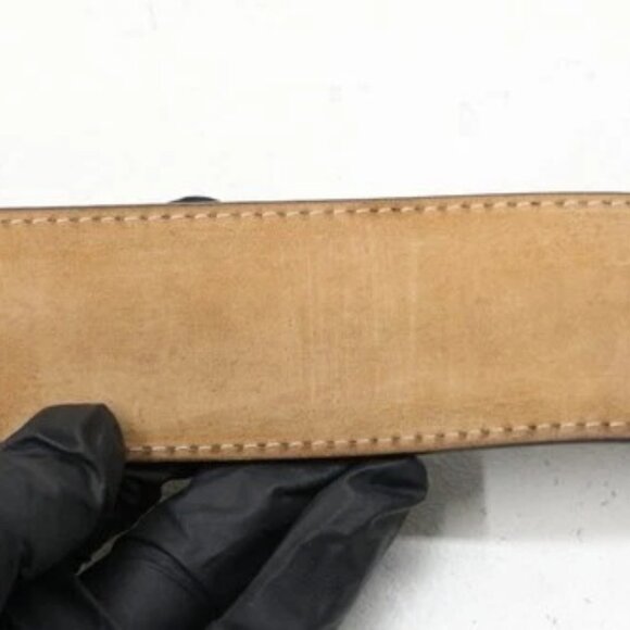Louis Vuitton Monogram Canvas Leather Belt M9608 Size 90/36 - Brown/Gold - Picture 13 of 14